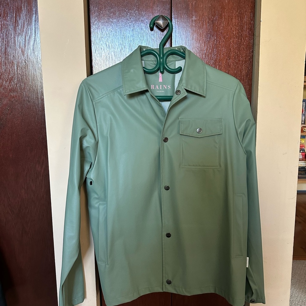 Rains Womes Green Jacket